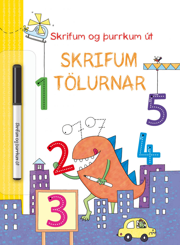 Skrifum og þurrkum út - Skrifum tölurnar